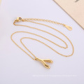 Personnalisé Lucky Choker Pendentif Wishbone Collier